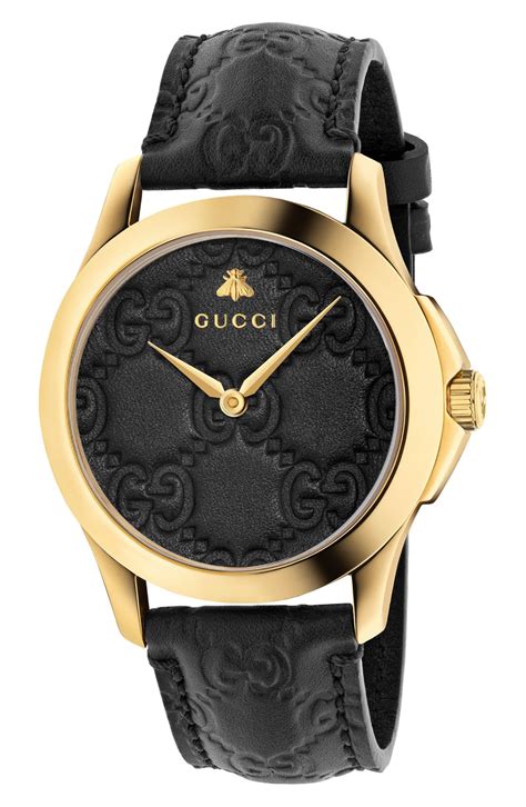 pink panther gucci|gucci black leather watch strap.